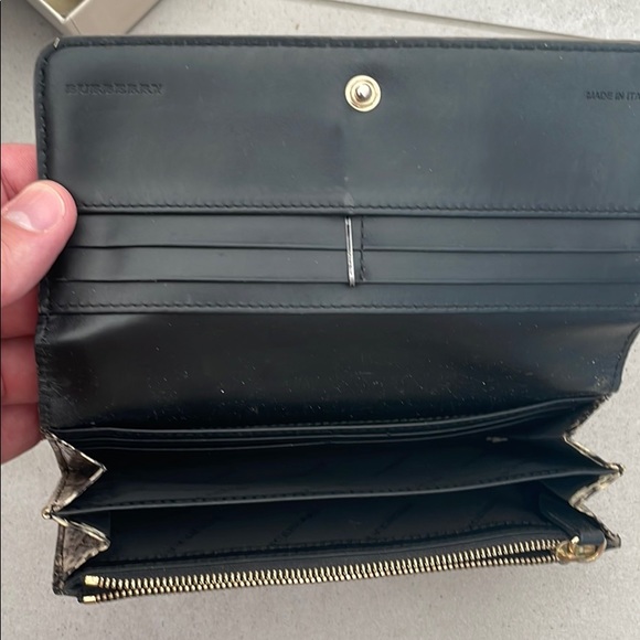 Womens Burberry Python Wallet - Picture 4 of 8